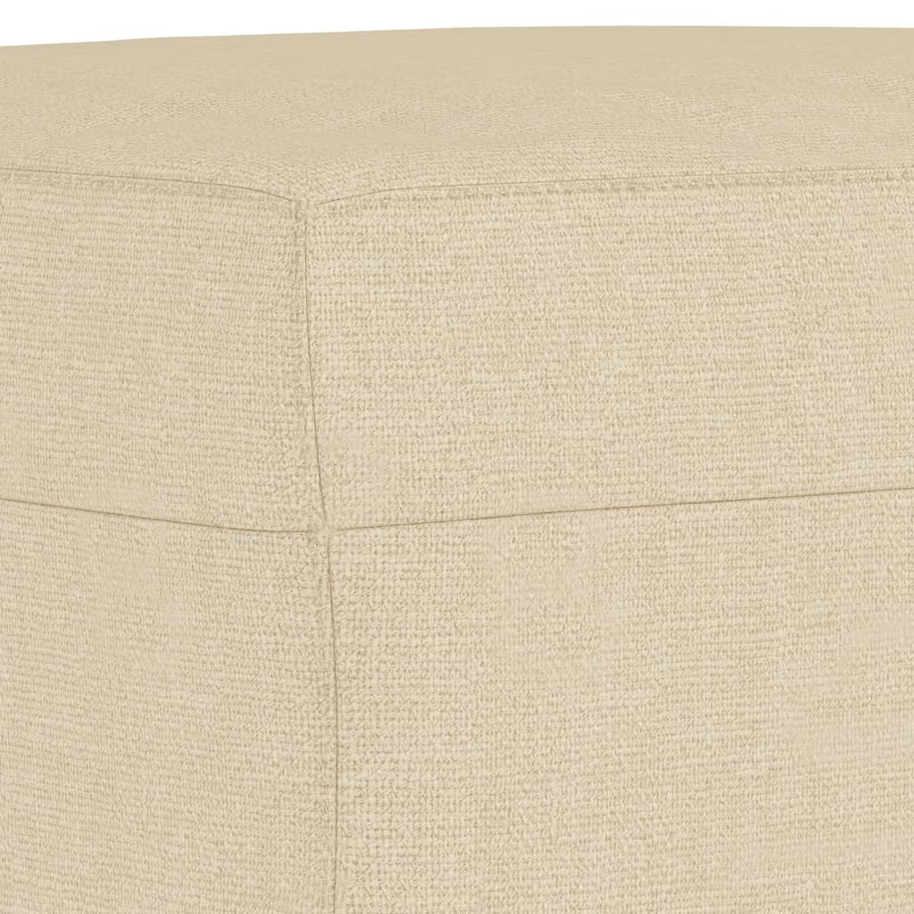 3-Personers Sofa Med Fodskammel 180 Cm Stof