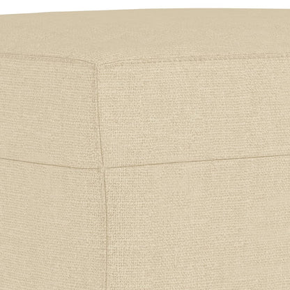 3-Personers Sofa Med Fodskammel 180 Cm Stof