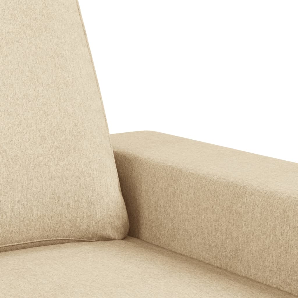 3-Personers Sofa Med Fodskammel 180 Cm Stof