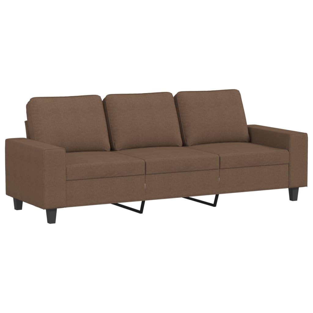3-Personers Sofa Med Fodskammel 180 Cm Stof