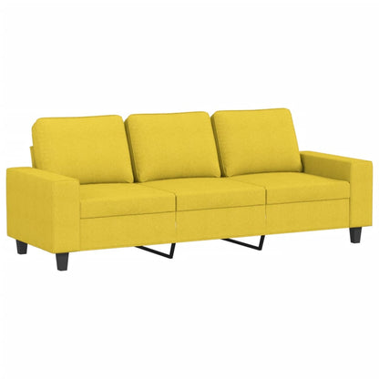 3-Personers Sofa Med Fodskammel 180 Cm Stof