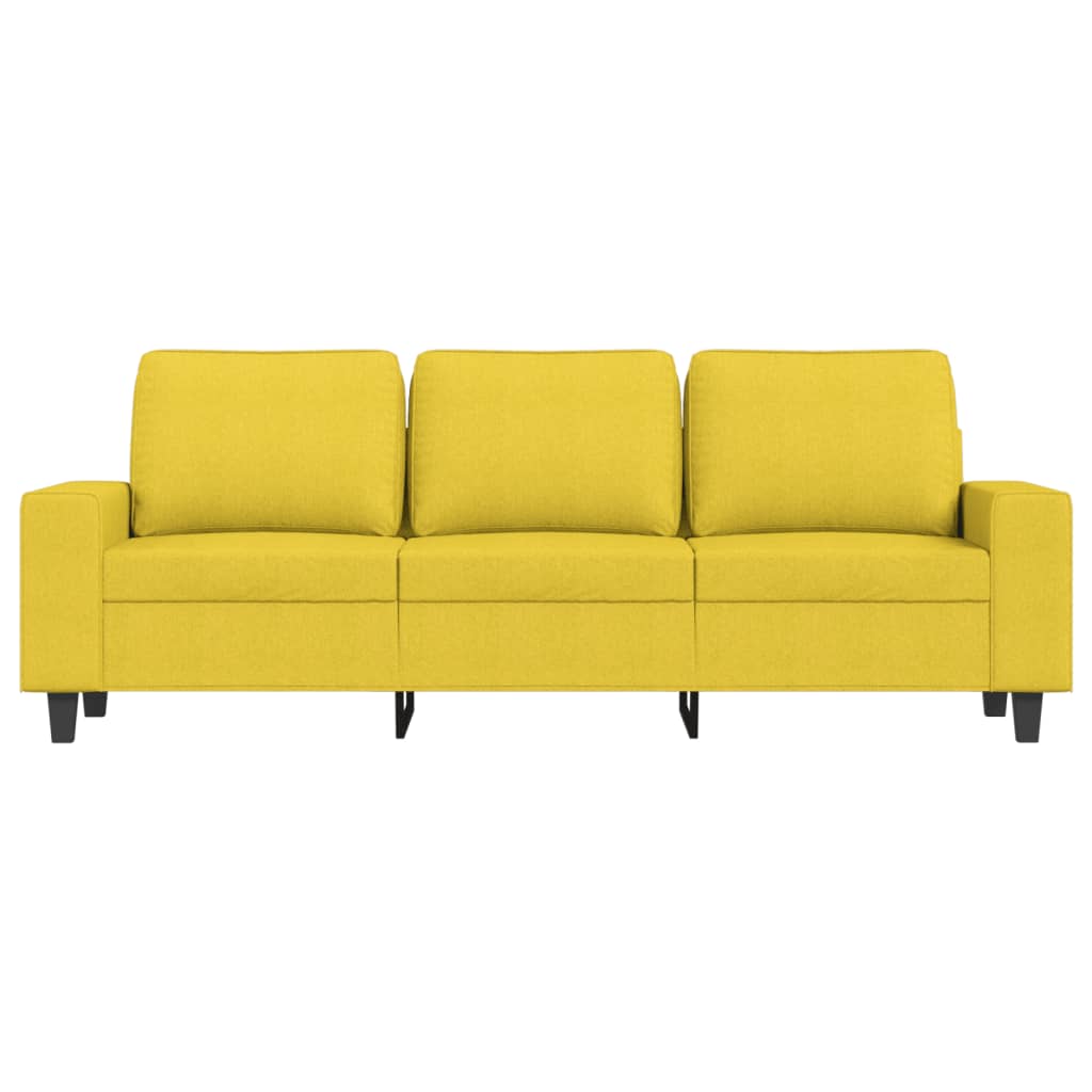 3-Personers Sofa Med Fodskammel 180 Cm Stof