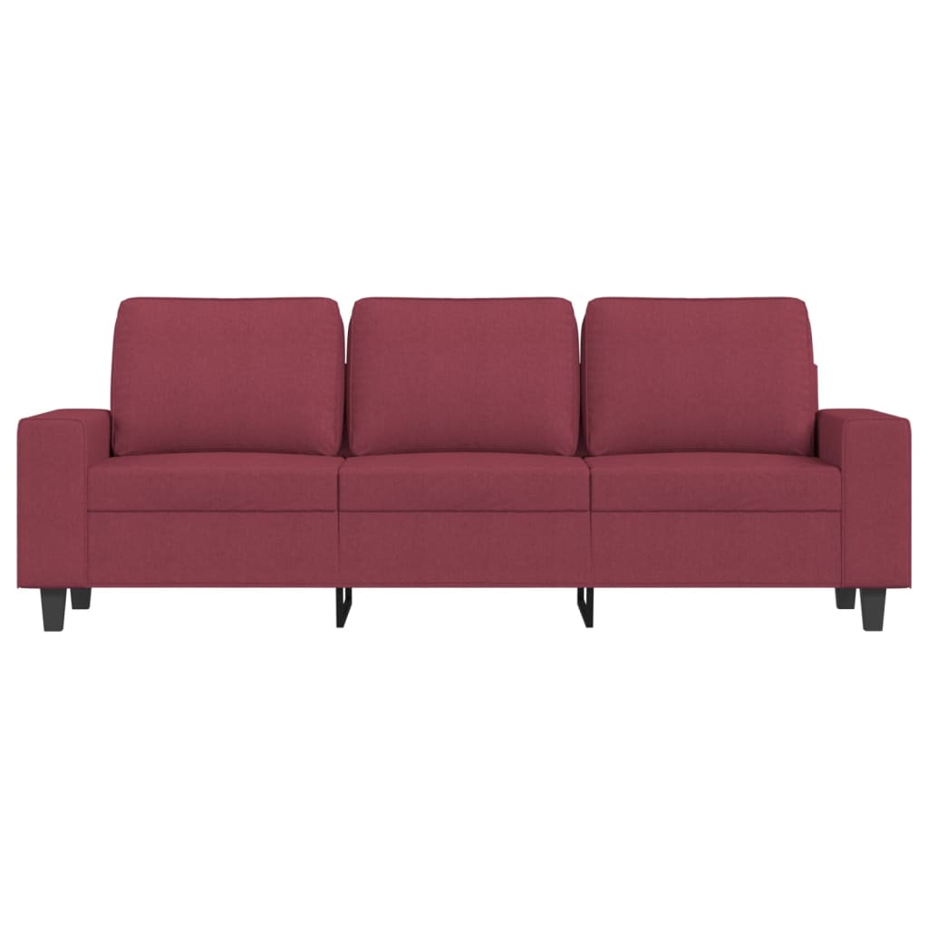 3-Personers Sofa Med Fodskammel 180 Cm Stof