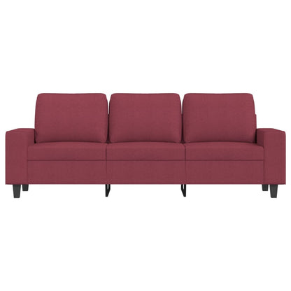 3-Personers Sofa Med Fodskammel 180 Cm Stof