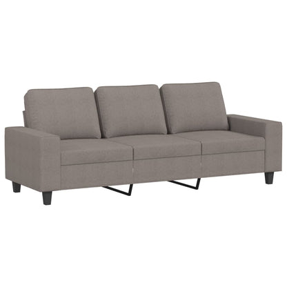 3-Personers Sofa Med Fodskammel 180 Cm Stof