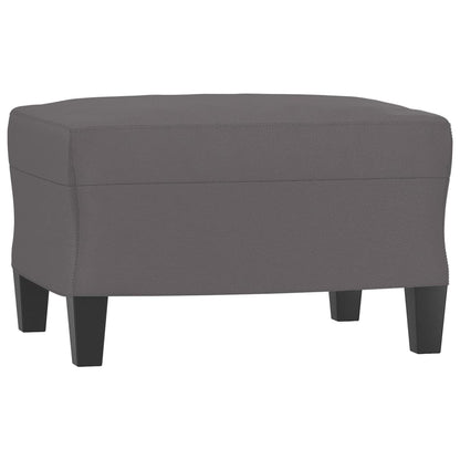 Sofastol Med Fodskammel 60 Cm Kunstlæder