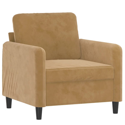 Sofastol Med Fodskammel 60 Cm Velour