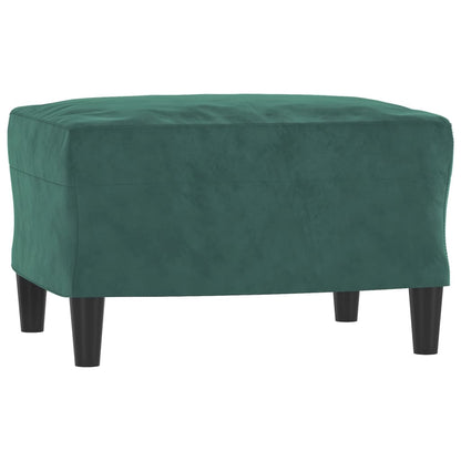 3-Personers Sofa Med Fodskammel 180 Cm Velour