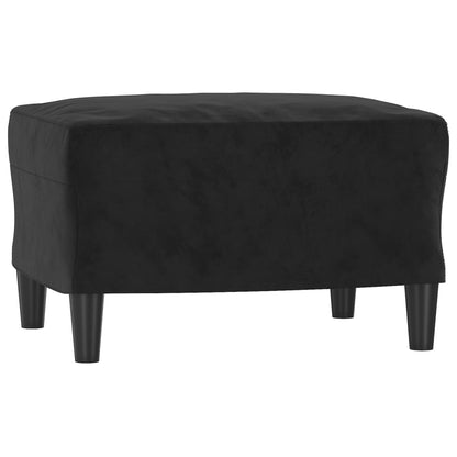 3-Personers Sofa Med Fodskammel 180 Cm Velour