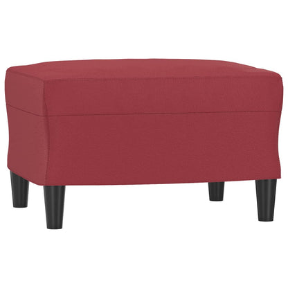 Sofastol Med Fodskammel 60 Cm Kunstlæder