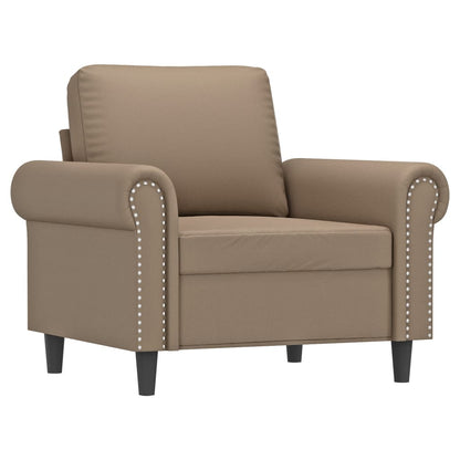 Sofastol Med Fodskammel 60 Cm Kunstlæder