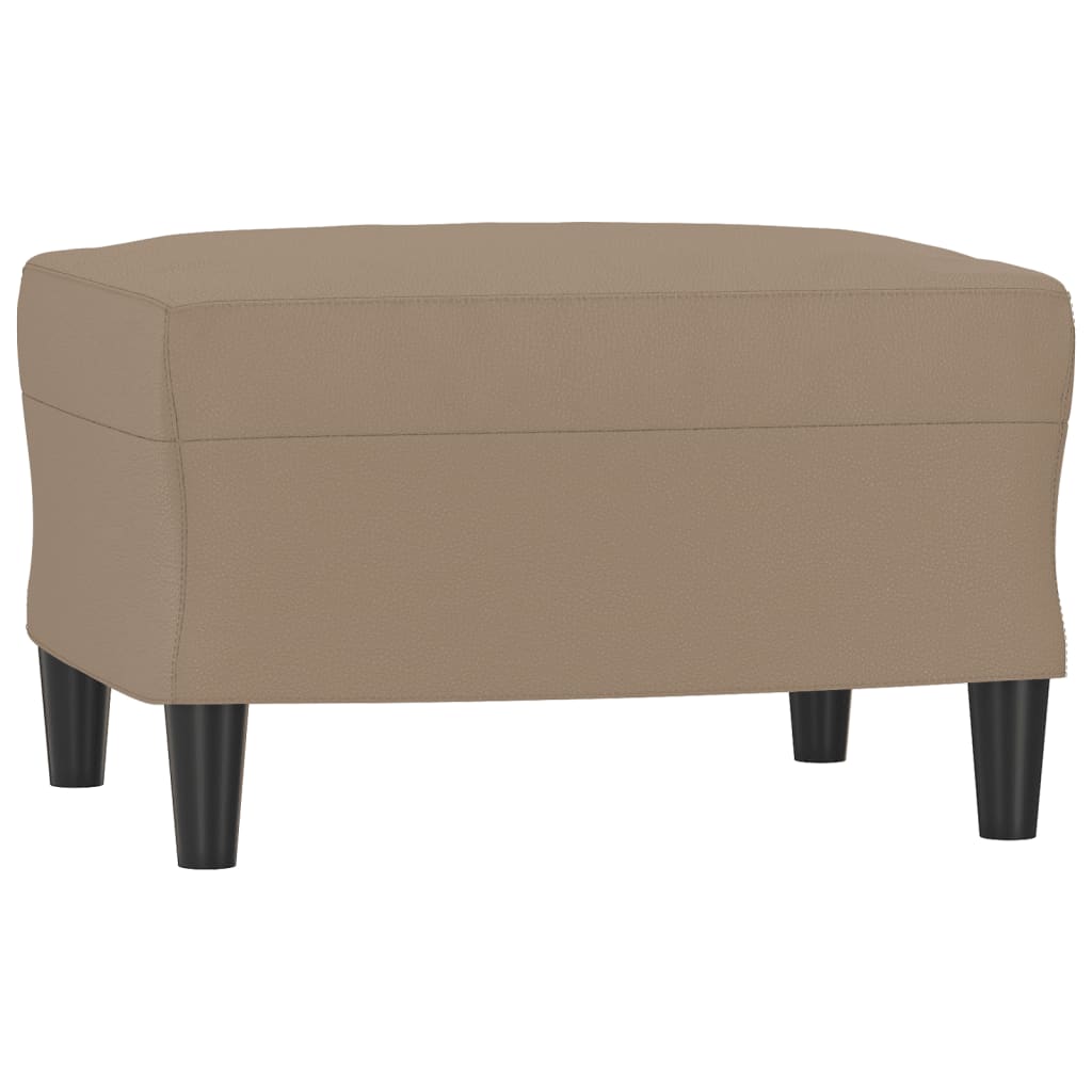Sofastol Med Fodskammel 60 Cm Kunstlæder