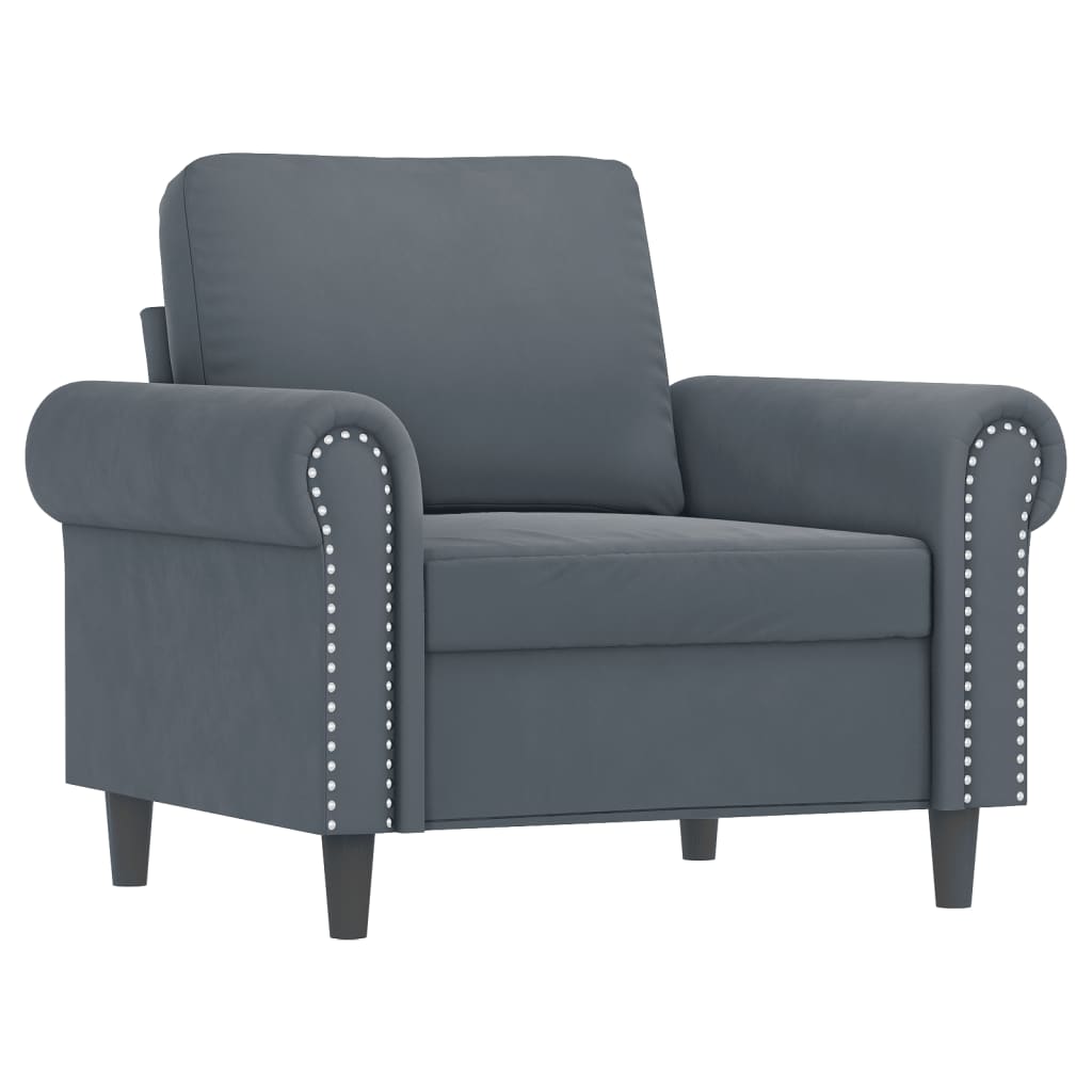 Sofastol Med Fodskammel 60 Cm Velour