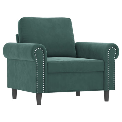 Sofastol Med Fodskammel 60 Cm Velour
