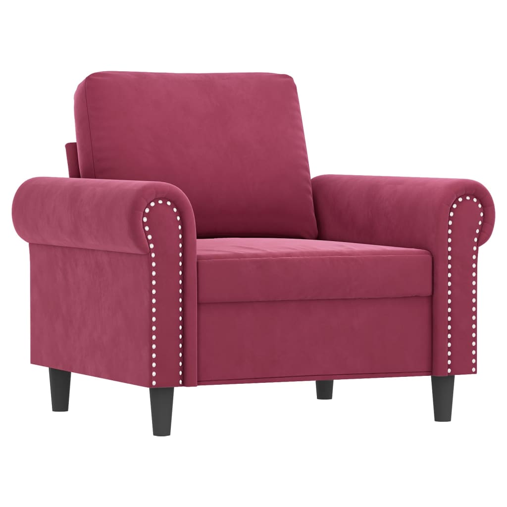 Sofastol Med Fodskammel 60 Cm Velour