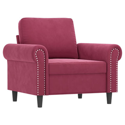 Sofastol Med Fodskammel 60 Cm Velour