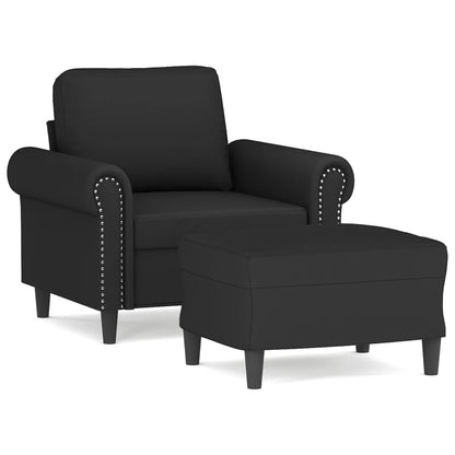 Sofastol Med Fodskammel 60 Cm Velour