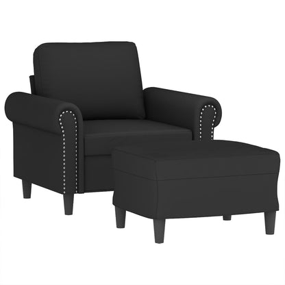 Sofastol Med Fodskammel 60 Cm Velour