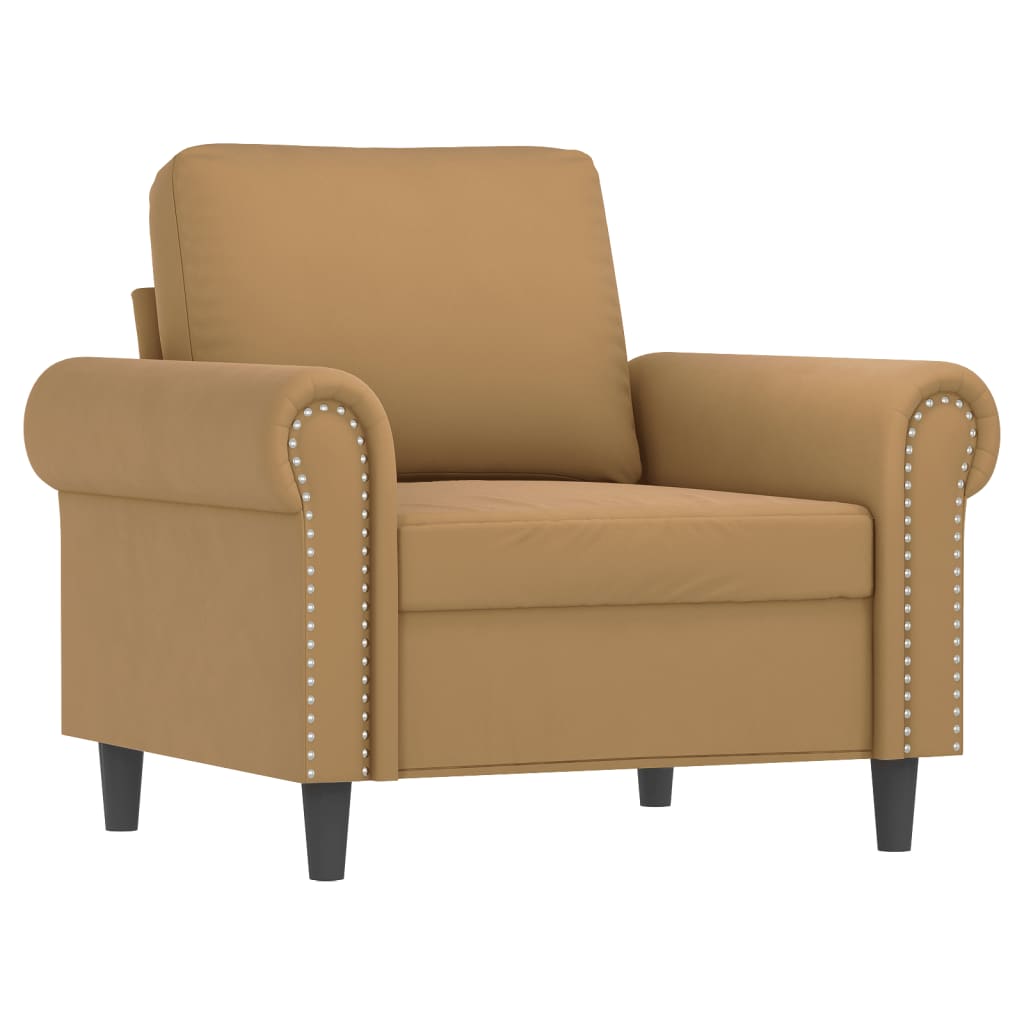 Sofastol Med Fodskammel 60 Cm Velour