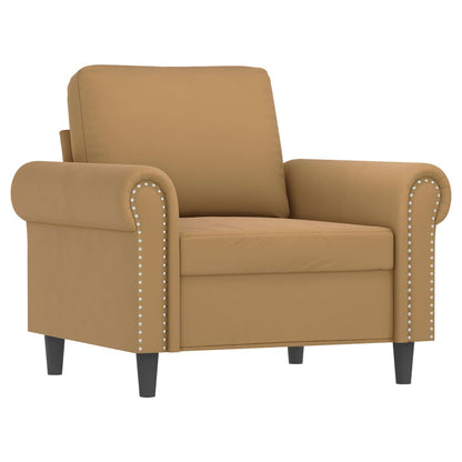 Sofastol Med Fodskammel 60 Cm Velour