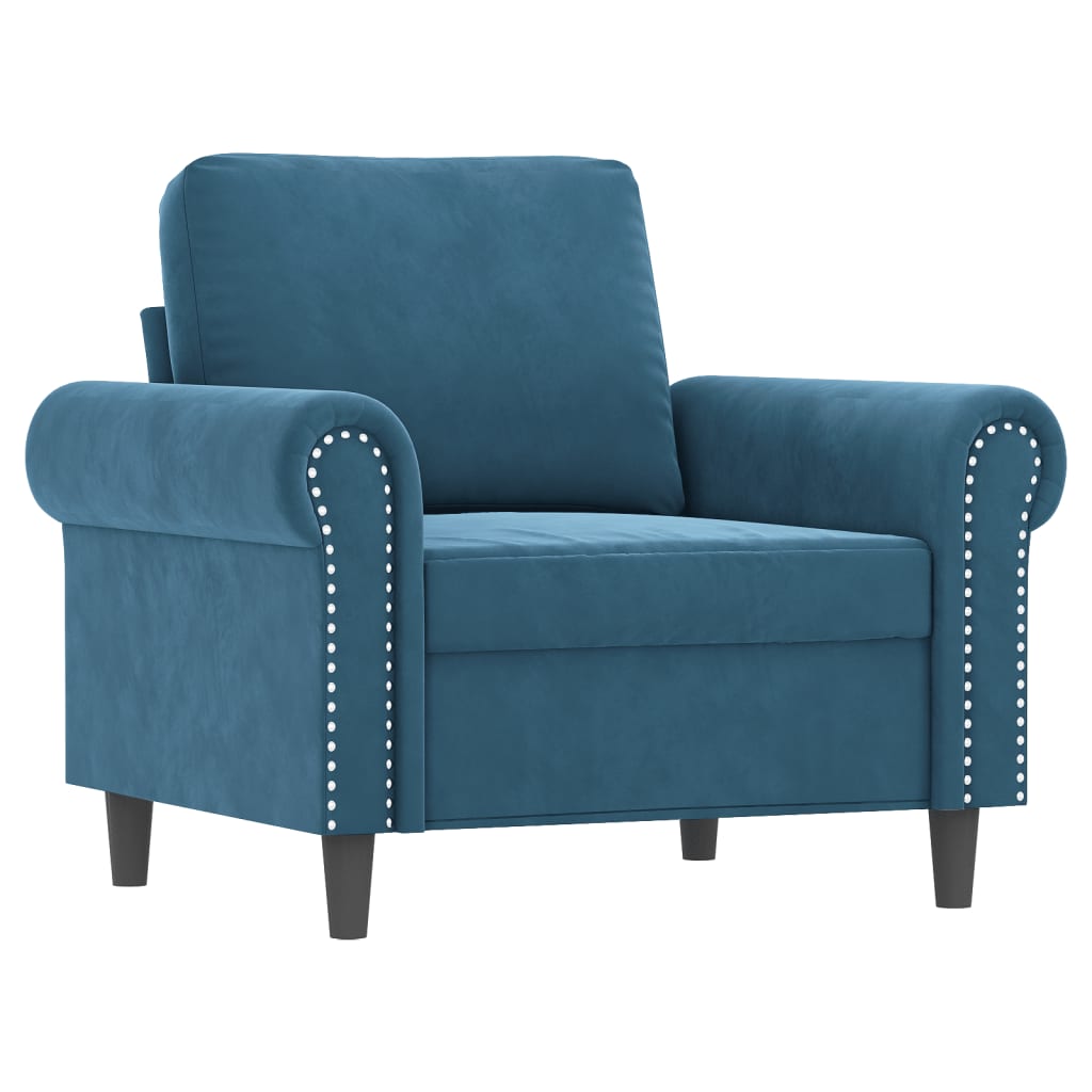 Sofastol Med Fodskammel 60 Cm Velour