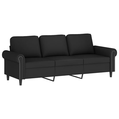 3-Personers Sofa Med Fodskammel 180 Cm Velour