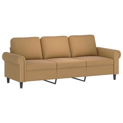 3-Personers Sofa Med Fodskammel 180 Cm Velour