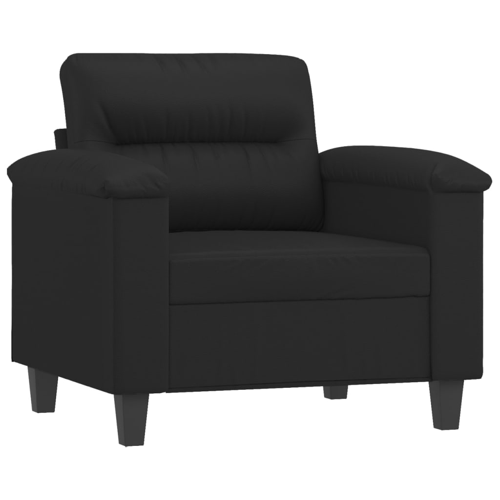 Sofastol Med Fodskammel 60 Cm Kunstlæder