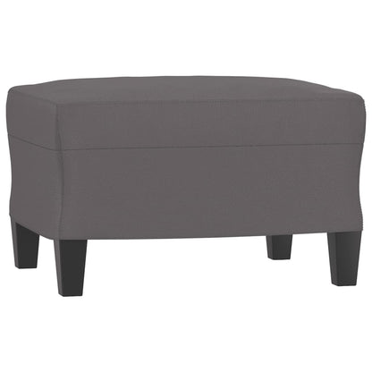 Sofastol Med Fodskammel 60 Cm Kunstlæder