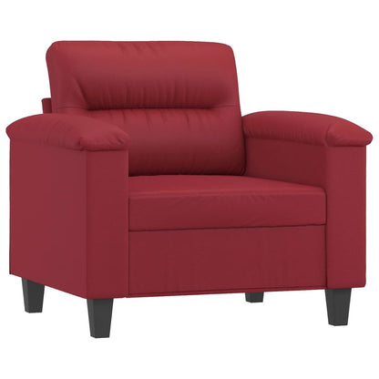Sofastol Med Fodskammel 60 Cm Kunstlæder
