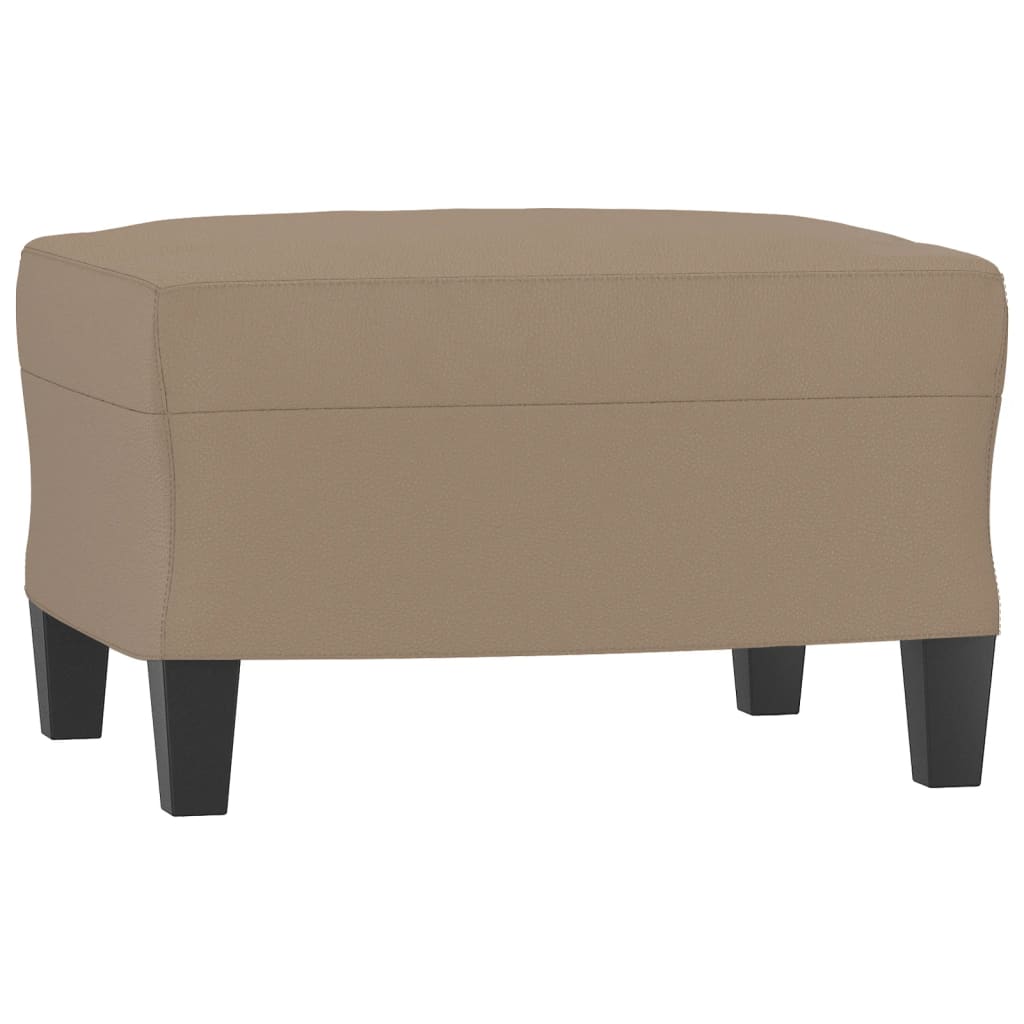 Sofastol Med Fodskammel 60 Cm Kunstlæder