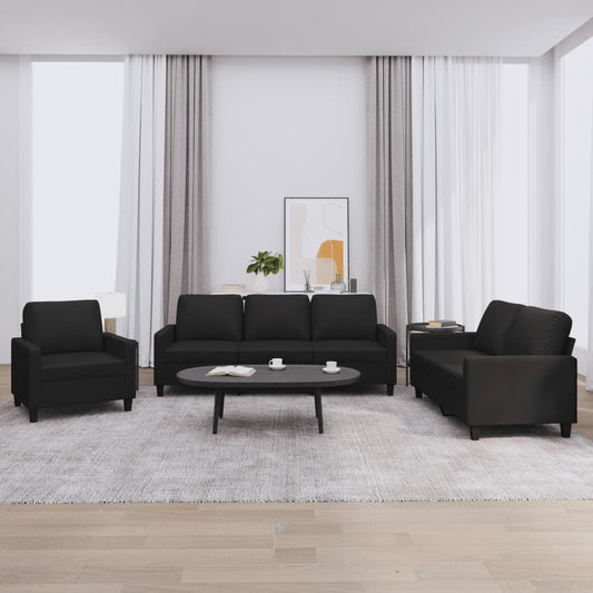 Sofasæt 3 Dele Kunstlæder