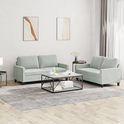 Sofasæt 2 Dele Med Hynder Velour - Variant 3201496
