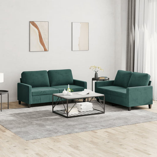 Sofasæt 2 Dele Velour