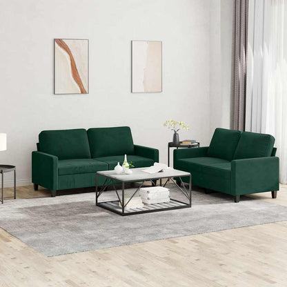 Sofasæt 2 Dele Med Hynder Velour - Variant 3201498