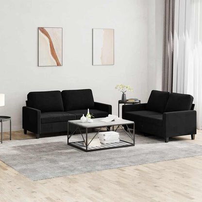 Sofasæt 2 Dele Med Hynder Velour - Variant 3201501