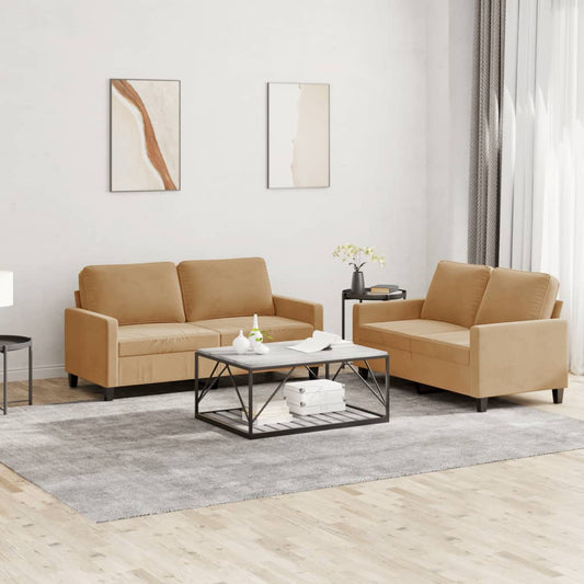 Sofasæt 2 Dele Velour