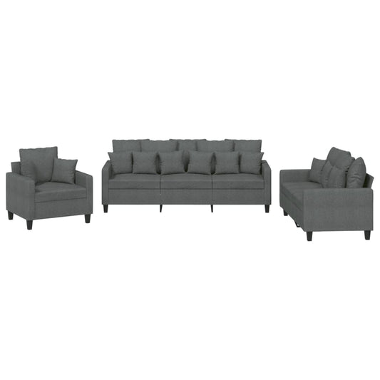 Sofasæt 3 Dele Stof