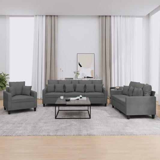 Sofasæt 3 Dele Stof