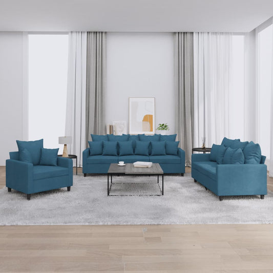 Sofasæt 3 Dele Velour