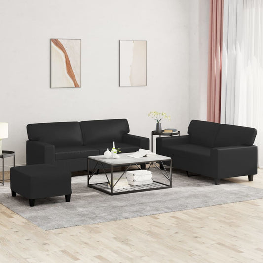 Sofasæt 3 Dele Kunstlæder