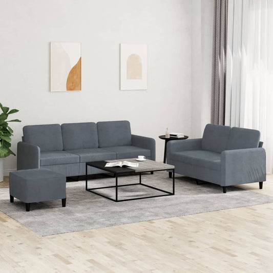 Sofasæt 3 Dele Velour