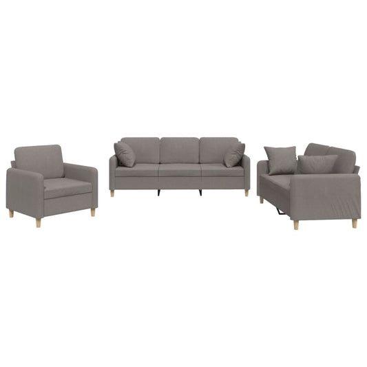 Sofasæt 3 Dele Stof