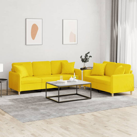 Sofasæt 2 Dele Stof