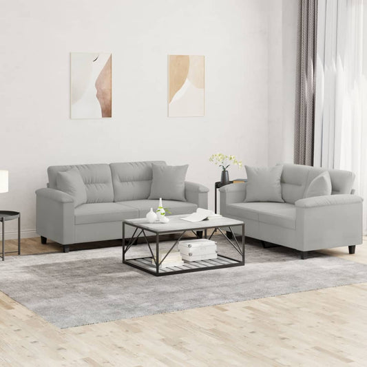 Sofasæt 2 Dele Mikrofiberstof