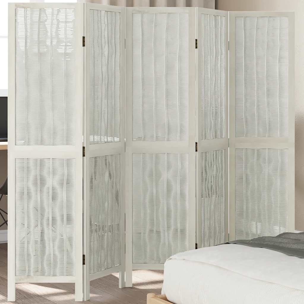Rumdeler Paneler Massivt Kejsertræ Hvid - Variant 358677