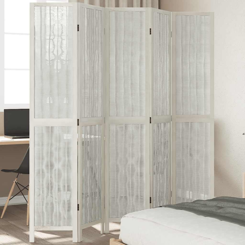 Rumdeler Paneler Massivt Kejsertræ Hvid - Variant 358679