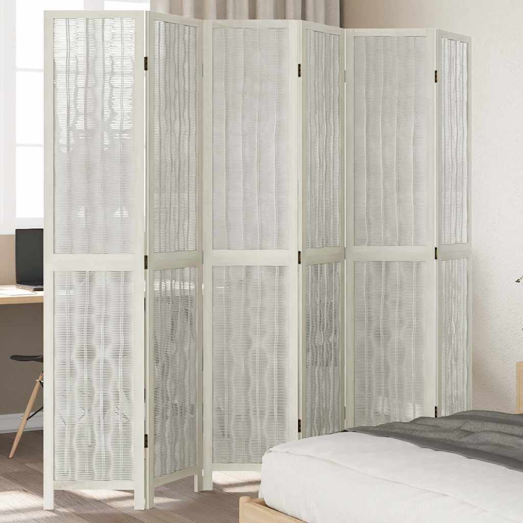 Rumdeler Paneler Massivt Kejsertræ Hvid - Variant 358683