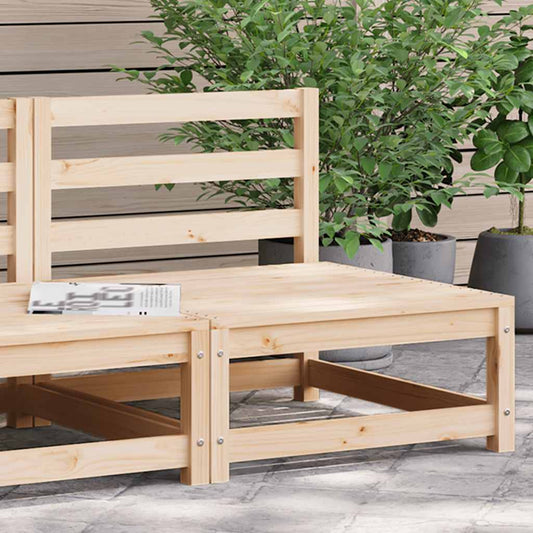 Sofamodul Til Havesofa 70x70x67 Cm Uden Armlæn Massivt Fyrretræ