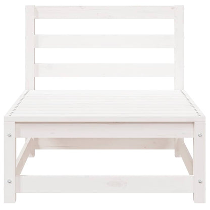 Sofamodul Til Havesofa 70x70x67 Cm Uden Armlæn Massivt Fyrretræ Hvid